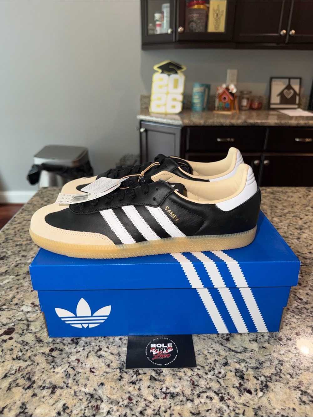 Size 11.5 Adidas Samba OG Black White Gum SKU JS3832 Brand New